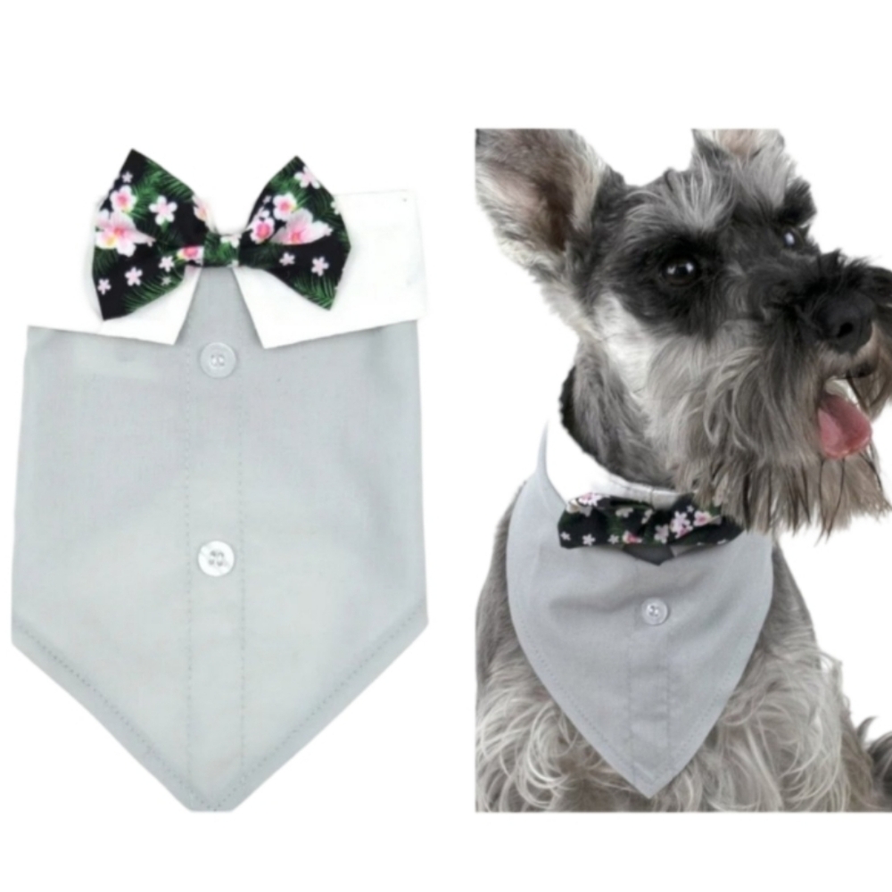 Vibrant Life | Dog Bandana with Bow Tie Size M-L